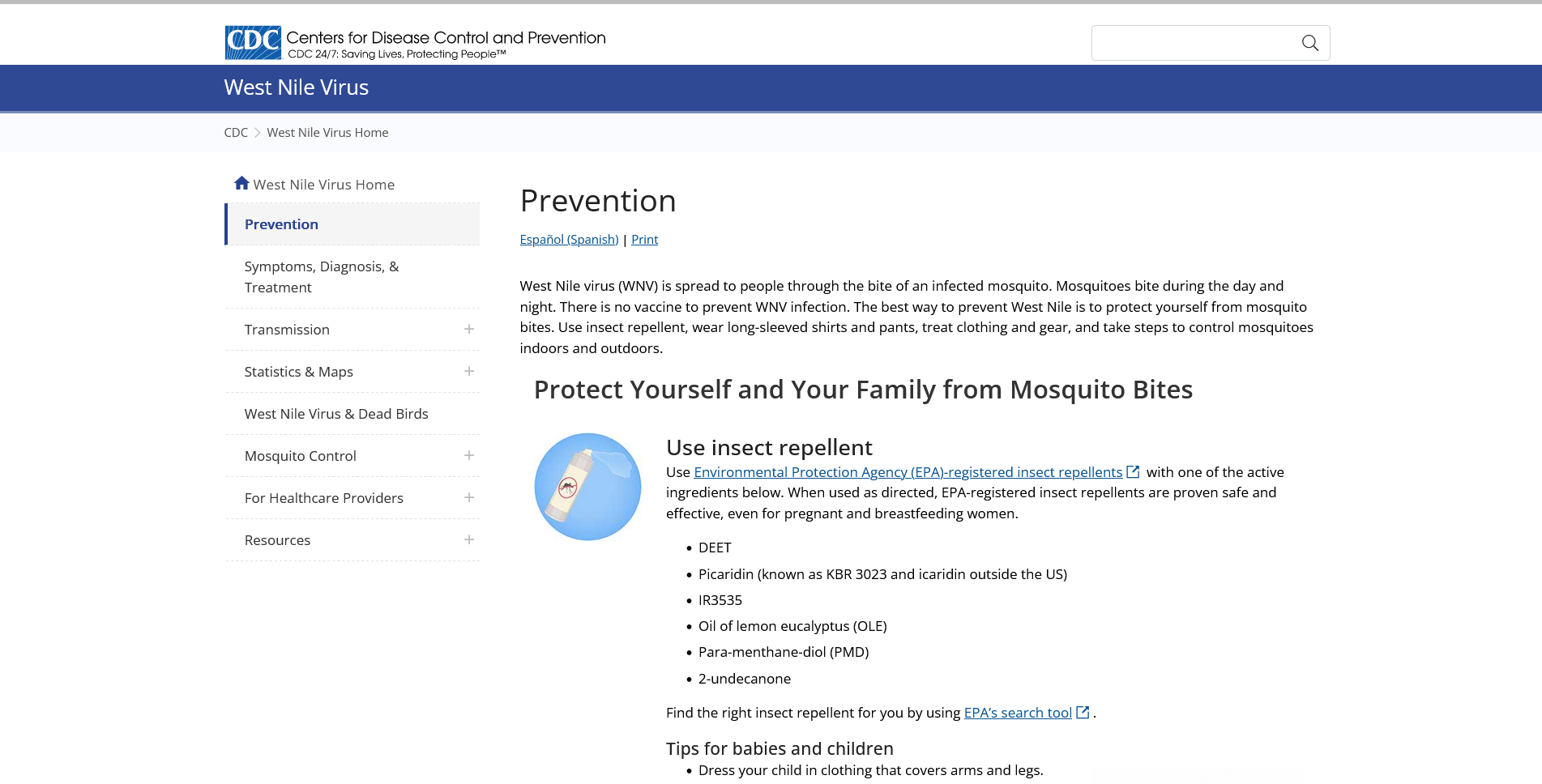 Protect yourself against mosquitos